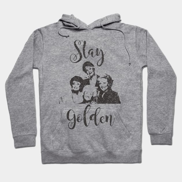 Retro Stay Golden Hoodie by Brown Pencil